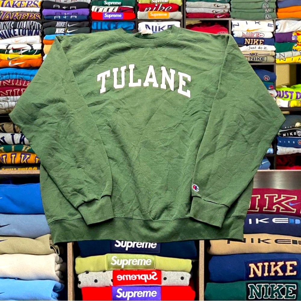 Vintage Tulane Champion Crew Neck Sweatshirt